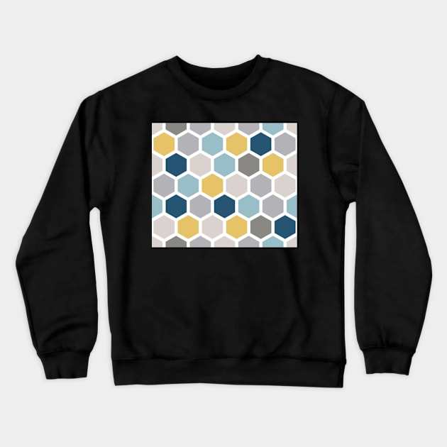 Pastel Honeycomb Pattern Crewneck Sweatshirt by CeeGunn